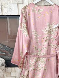 Elegant Cherry Blossom Print Women's Sleepwear Set