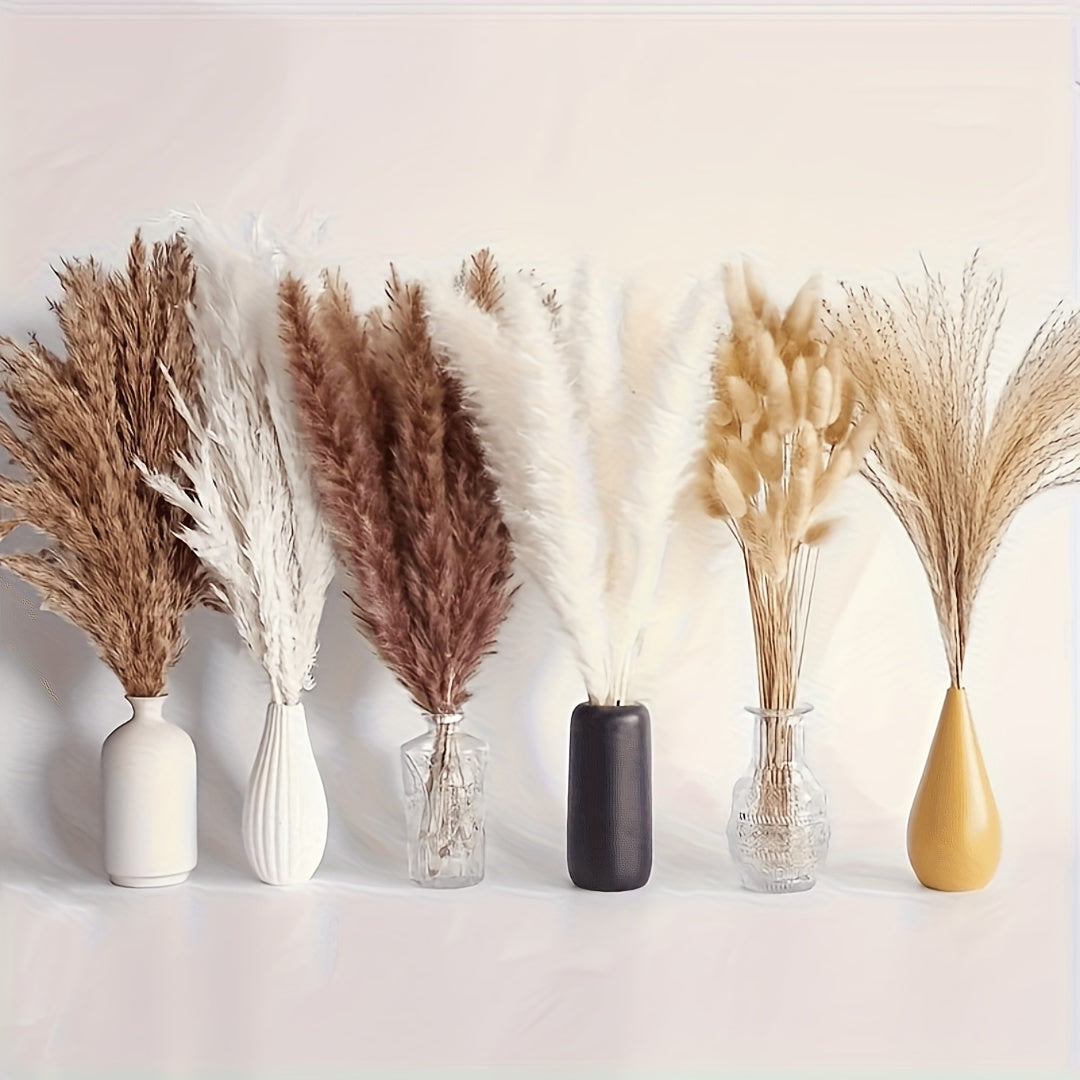Luxurious Artificial Pampas Grass Bouquet - 65pcs