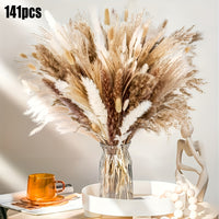 Boho Artificial Pampas Grass Bouquet - 141pcs