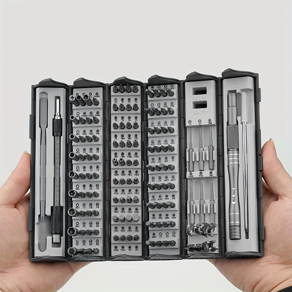 128 in 1 Precision Screwdriver Set with Magnetic Drive and Flexible Shaft