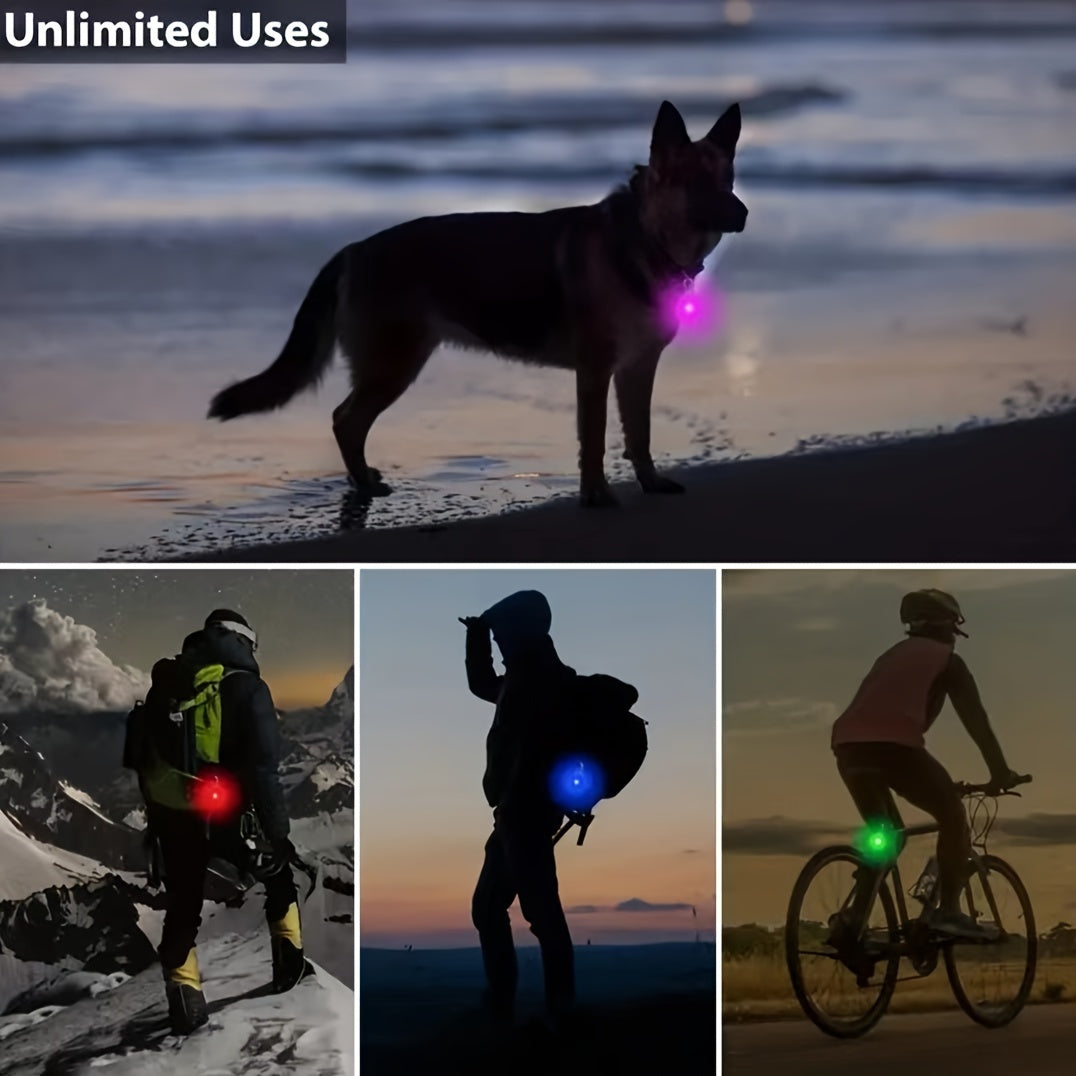 Bright LED Collar Light Pendant with Carabiner Clip-Setting Insulating Sheet