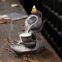 Backflow Waterfall Smoke Design Ceramic Incense Burner