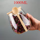 Jar + Spoon 2pcs Set: Sealed Glass Storage Jar with Spoon - Perfect for Coffee, Sugar, Tea, Salt, Candy and Spices | Ideal Kitchen Organizer for Home, Restaurant and Food Truck