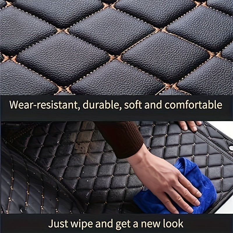 LHD Car Floor Mat - Full Coverage Custom-fit Front and Rear Seat - 3pcs