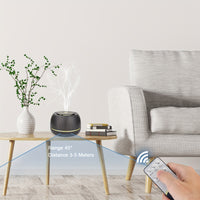 COOLUCK Essential Oil Diffuser 300ML Aromatherapy Diffuser Mist Quiet 5-In-1 Humidifiers 7 Color LED Lights Diffusers for Home Office Bedroom