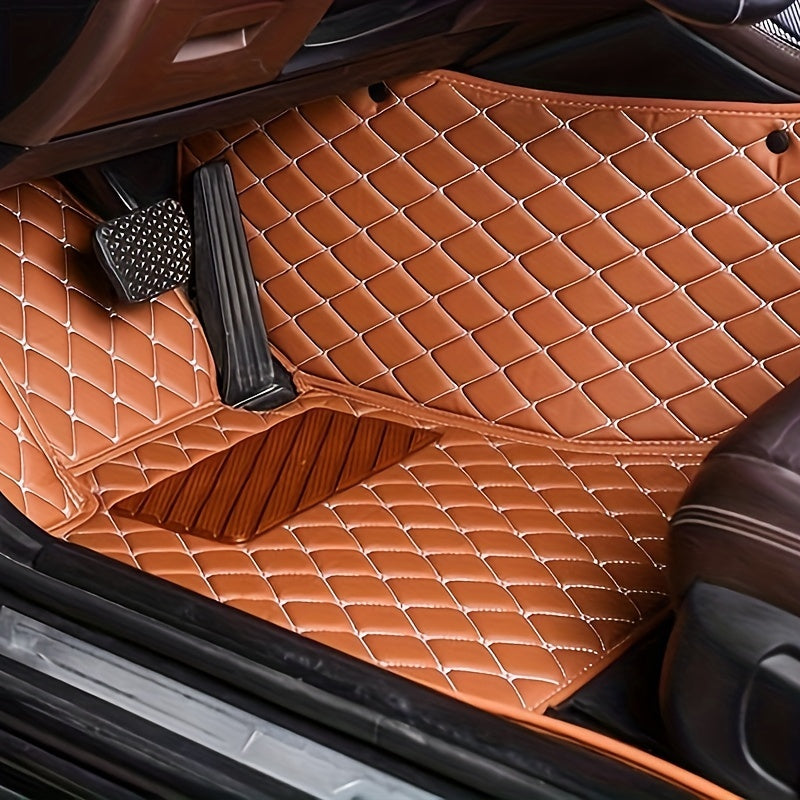 LHD Car Floor Mat - Full Coverage Custom-fit Front and Rear Seat - 3pcs