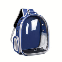 Large Capacity Cat Backpack, Transparent Pet Carrier with Breathable Design