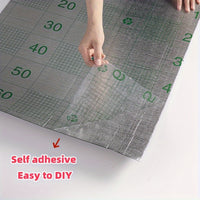 Self-Adhesive Grid Panel Wall Decal, SXP Peel and Stick 3D Wallpaper