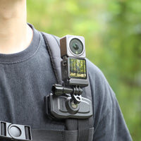 Swivel Backpack Clip Magnetic Action Camera Mount - 360 Degree Rotation