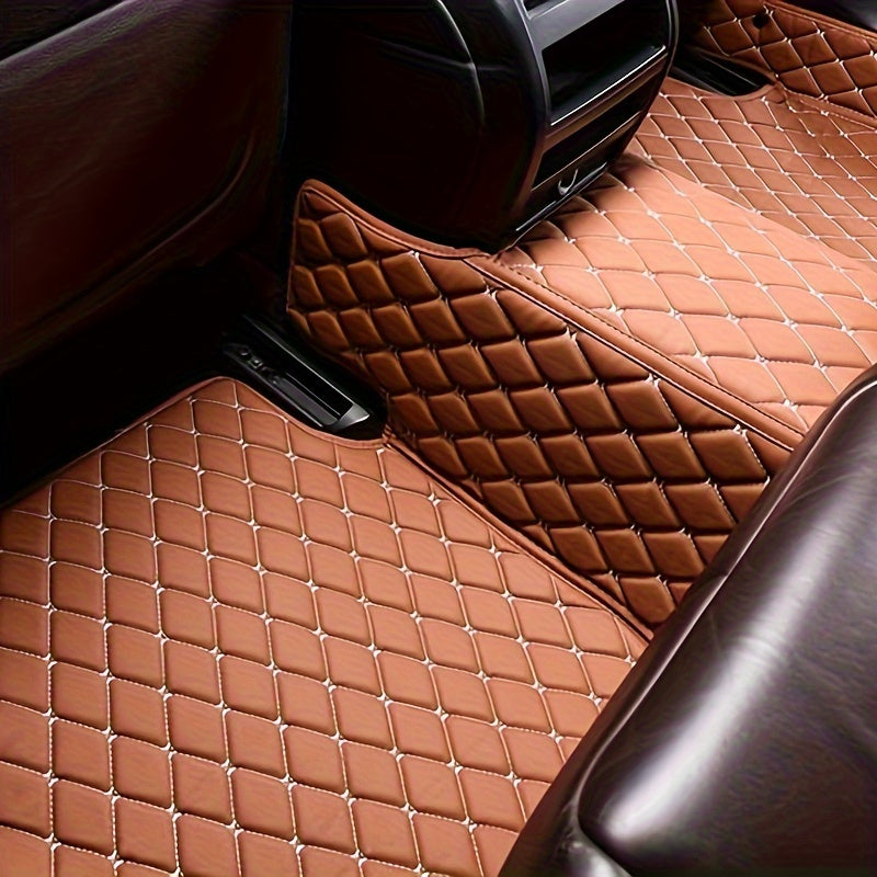 LHD Car Floor Mat - Full Coverage Custom-fit Front and Rear Seat - 3pcs