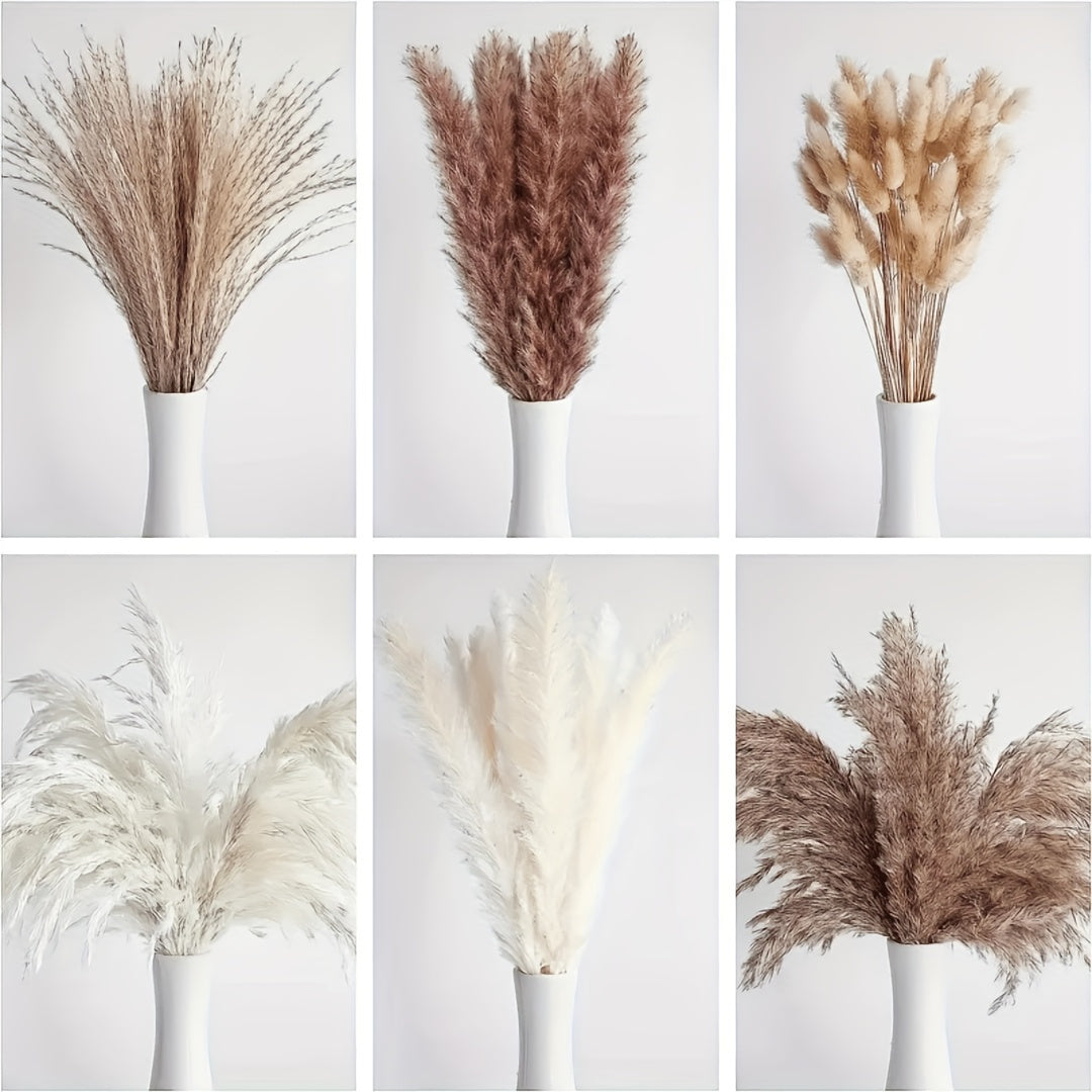 Luxurious Artificial Pampas Grass Bouquet - 65pcs