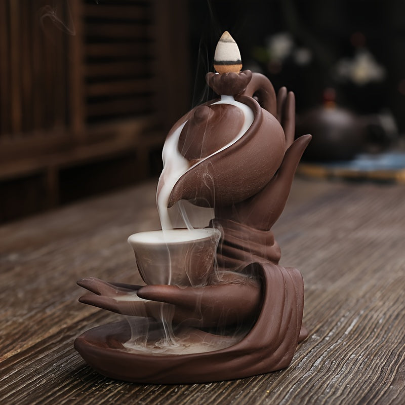 Backflow Waterfall Smoke Design Ceramic Incense Burner