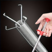 Drain Snake Cleaner with 4 Claws, Flexible Grabbing Tool - 160.02 cm