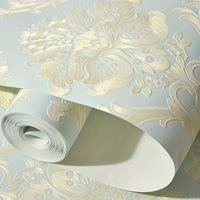 3D Embossed Self-Adhesive Wallpaper, Floral Pattern