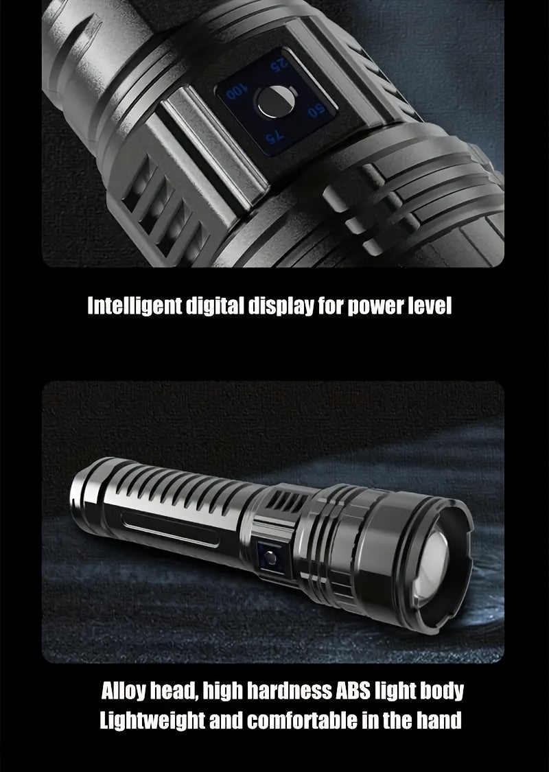 Super Bright LED Flashlight Built-in Battery