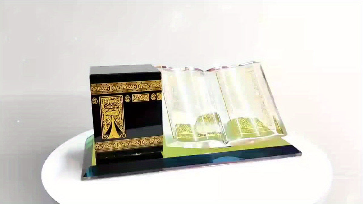 Cultural Style Crystal Kaaba Model - Tabletop Decorative Showpiece