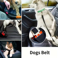 Pet Seat Belt For Dog & Cat, Retractable Dog Seatbelt