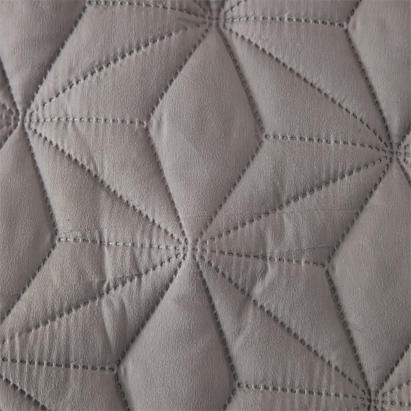 1pc Waterproof Mattress Pad Set, Dust & Stain Resistant, Soft Comfortable Bedding, Machine Washable, Polyester 100%, Polyurethane 100%, Woven, Active Printing, Ultrasonic Embossed, <3cm Thick, 80-85g Fabric Weight