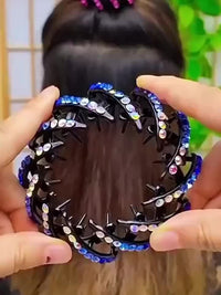 Elegant Bird Nest Magic Hair Clip - Sparkling Rhinestone