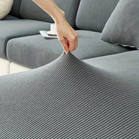 Modern Stretch Sofa Slipcovers - 1 Piece Polar Fleece Fabric Couch Protector, Machine Washable Sofa Cover, Fits Armchair to 4-Seater Sectional, Pet & Kid Friendly Furniture Protection