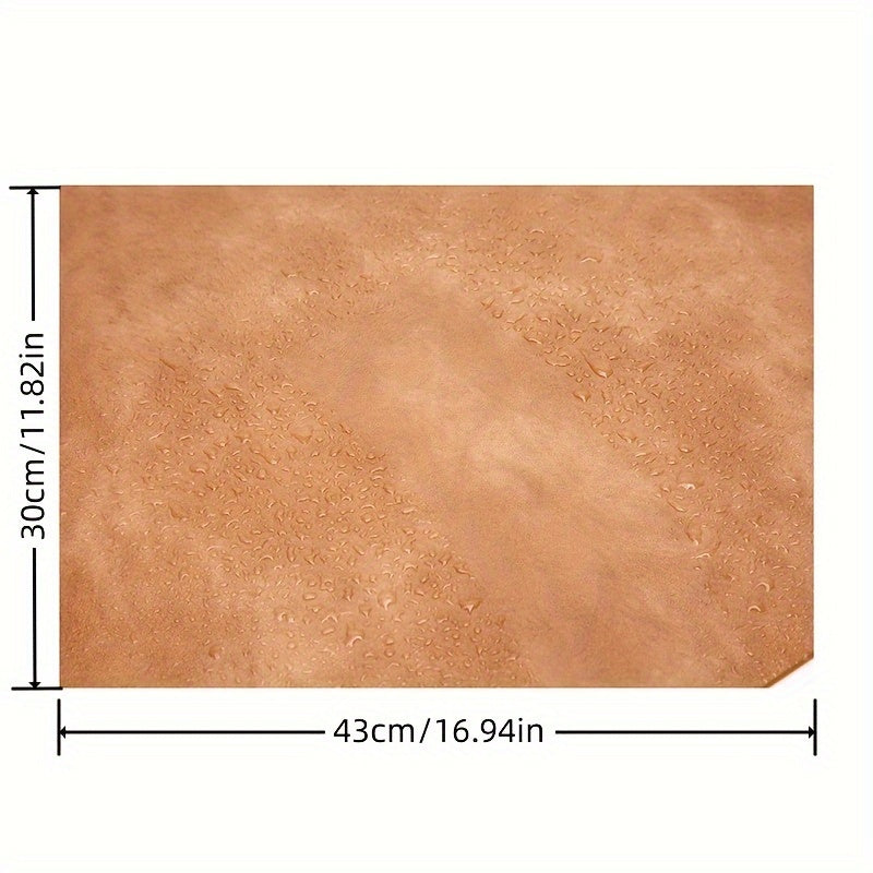 4pcs Set Faux Leather Placemats - Non-Slip, Heat-Resistant Table Mats with Cowhide Texture for Dining & Kitchen