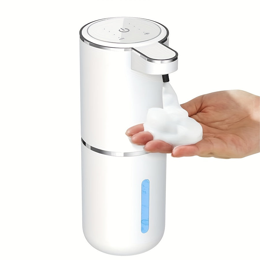 A 380Ml Bathroom Liquid Dispenser for Hand Soap, Featuring a Rechargeable, Wall-Mounted Automatic Sensor.