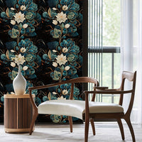 Retro Floral Self-Adhesive Wallpaper