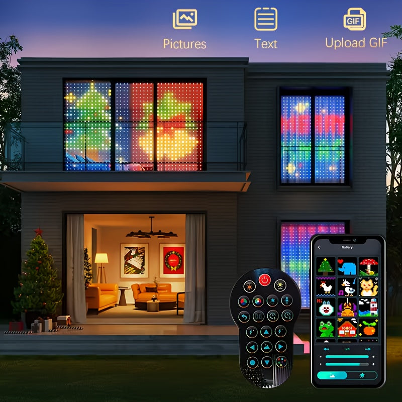 Smart Curtain Lights - RGBIC Color - 256 LED