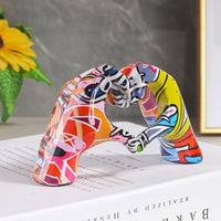 Galactic Heart Hand Gesture Resin Decorative Sculpture