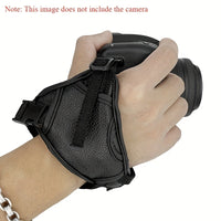 Faux Leather Camera Wrist Strap, Universal Anti-Slip Triangle Design