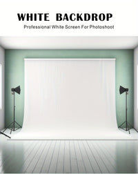 White Backdrop Curtains, 152.4x304.8cm 152.4x304.8cm, 100% Polyester