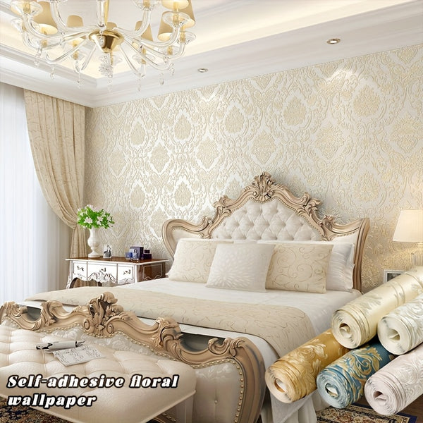 Elegant Floral Self-Adhesive Wallpaper