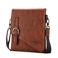 Vicuna Polo Vintage Leather Bag - Brown - miqaya