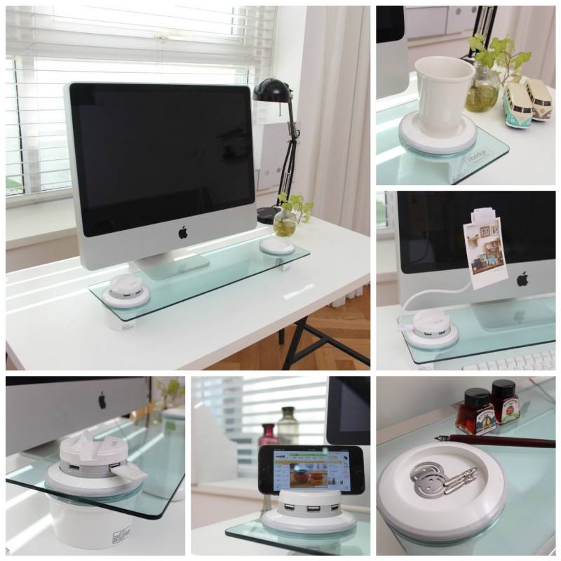 New concept - i-Bridge Desktop-Organizer - Tinted Glass - miqaya