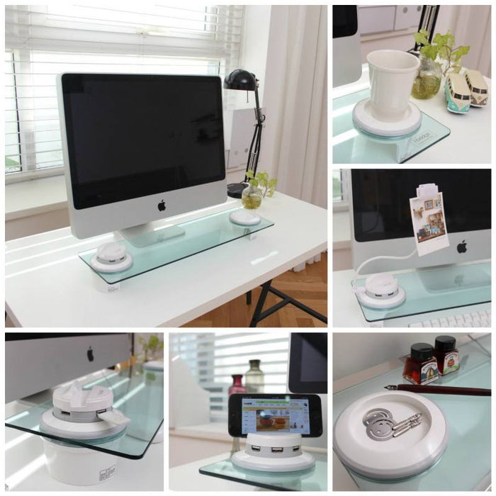 New concept - i-Bridge Desktop-Organizer - Tinted Glass - miqaya