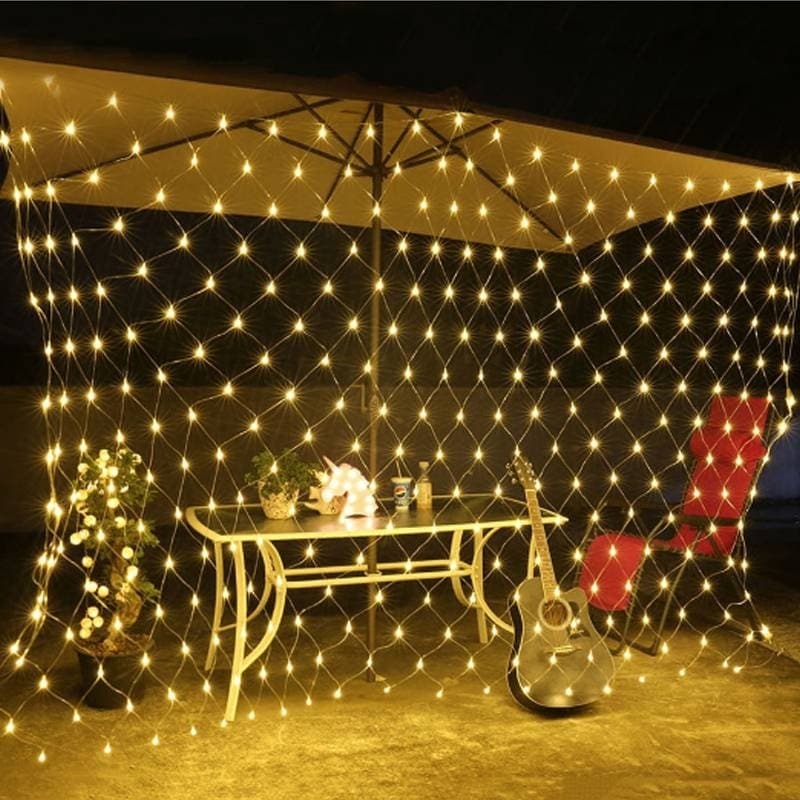 Netz Licht 2m X 2m - Warmweiss - Flashing Licht - Storm - miqaya