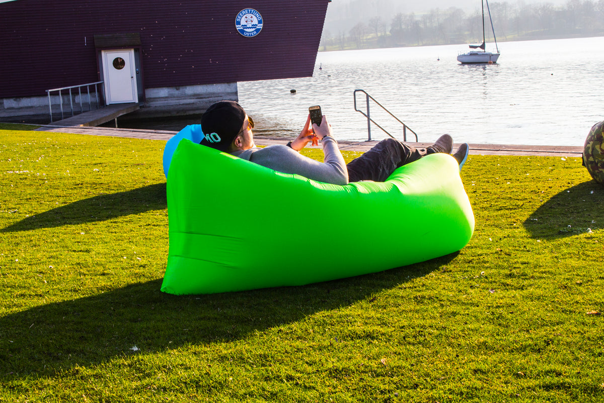 Airbag - BeachLounge - Luftsofa - Green - miqaya