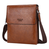 Vicuna Polo Vintage Leather Bag - Brown - miqaya