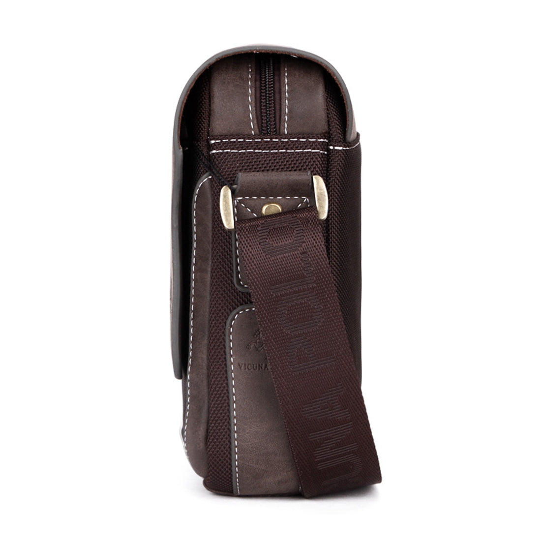 Vicuna Polo Split Leder Kuriertasche - Braun - miqaya