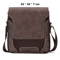 Vicuna Polo Split Leder Kuriertasche - Braun - miqaya