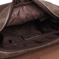 Vicuna Polo Split Leder Kuriertasche - Braun - miqaya