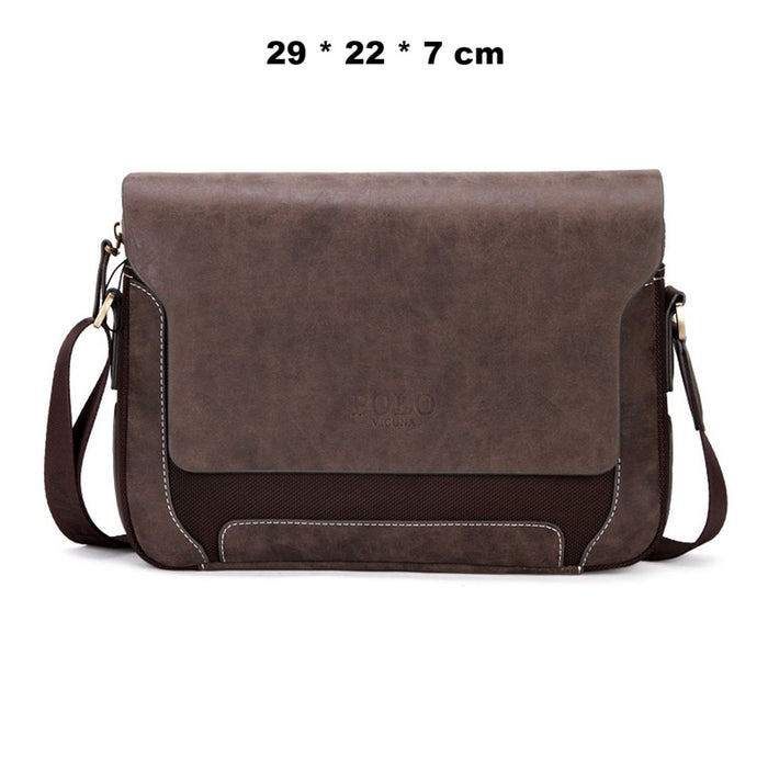 Vicuna Polo Split Leder Profi-Kuriertasche - Braun - miqaya