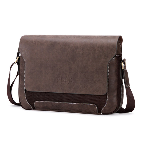 Vicuna Polo Split Leder Profi-Kuriertasche - Braun - miqaya