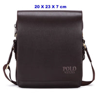 Vicuna Polo Vintage Leder Kuriertasche - Braun - miqaya