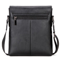 Vicuna Polo Vintage Leather Bag - Black - miqaya