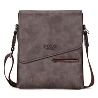 Vicuna Polo Vintage Leather Bag - Brown - miqaya