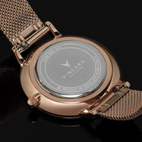 VINCERO Watch - The Eros Mesh Rose + Black - miqaya