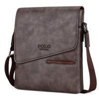 Vicuna Polo Vintage Leather Bag - Brown - miqaya