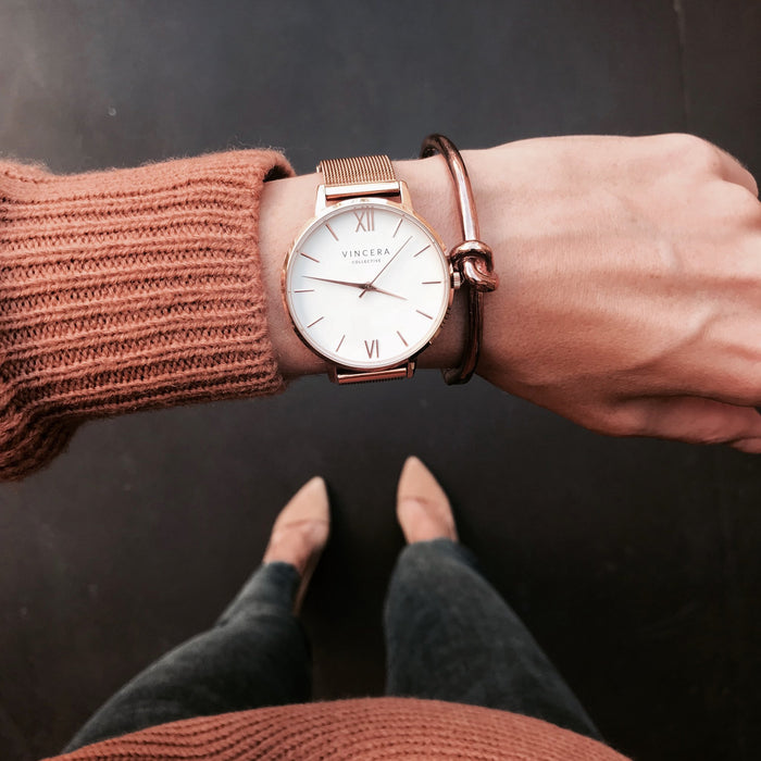 VINCERO The EROS Mesh Rose + White - miqaya
