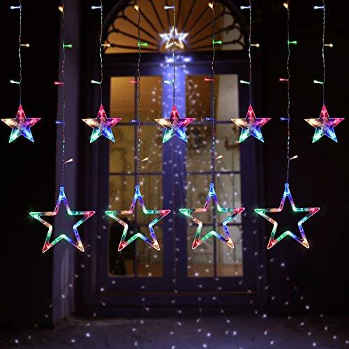 Star Curtain LED Light - 3 mode Flashing - Multi-color